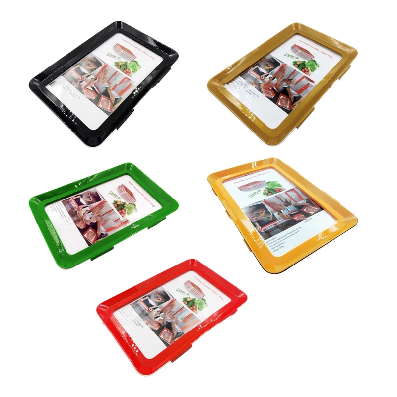 

Штабелируемые лотки для хранения пищи для говядины, овощей, фруктов, вечеринки, барбекю, пикника, вакуумный лоток для хранения пищевых проду...