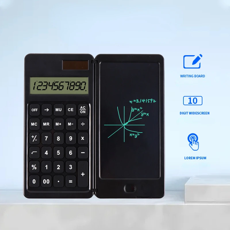 

Складной планшет с калькулятором на солнечной батарее