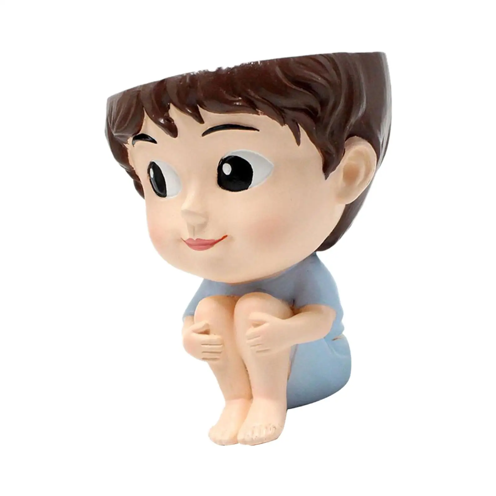 

Полимерный горшок для цветов, контейнер, горшки для растений, декоративная креативная головка для внутреннего и наружного украшения