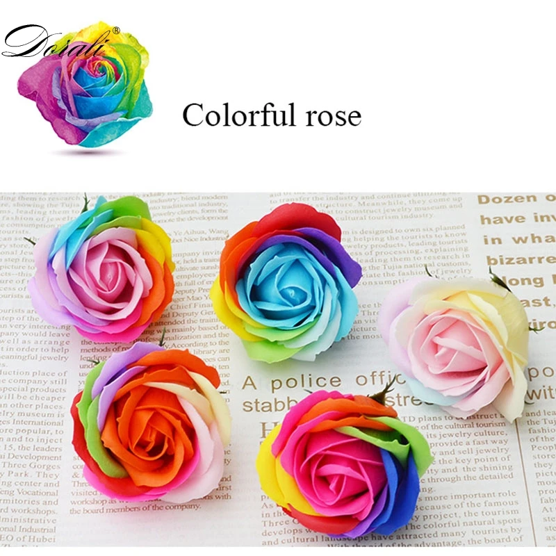 

16PCS/Box Soap Floral Gift Flower Petal Artificial Rose Decor Ornament Party Valentine'S Day Decorating Holding Flowers