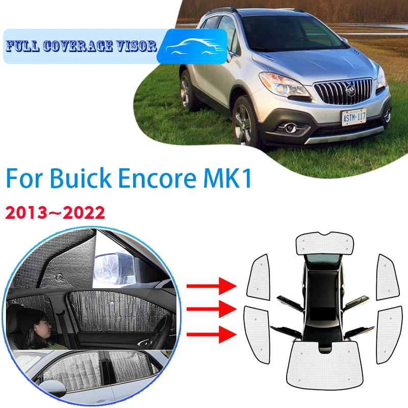 

Car Full Coverages Sunshades For Buick Encore 2013~2022 2019 2020 2021 Anti-UV Car Sunscreen Window Sunshade Cover Accessories