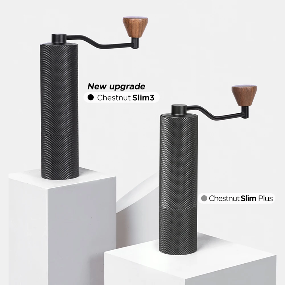 

TIMEMORE Chestnut Slim Plus/Slim3 Manual Coffee Grinder E&B Burr Inside Adjustable Setting High Precision Portable Hand Grinder
