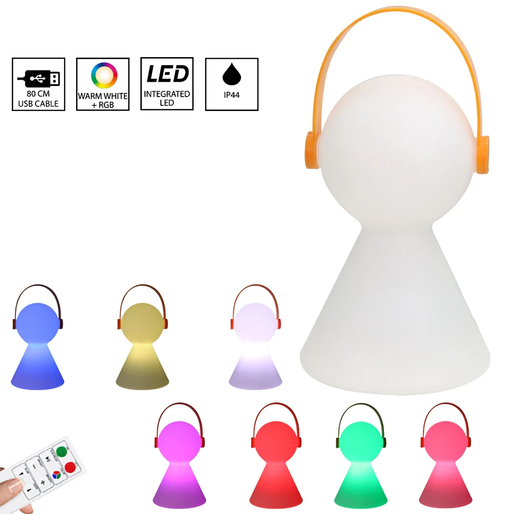 

8 Colors Portable Night Light Rechargeable LED Lantern Hanging Tent Lamp&Handle Remote for Bedroom Living Room Camping light