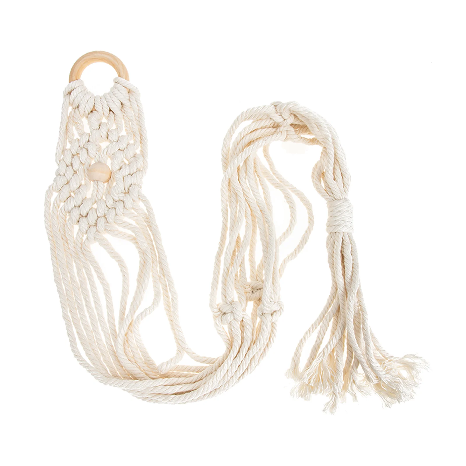 

Guitar Storage Mesh Bag Wall Pendant Handwoven Instrument Hanger Macrame Hangings Cotton Linen Bass Stand Weave Holder
