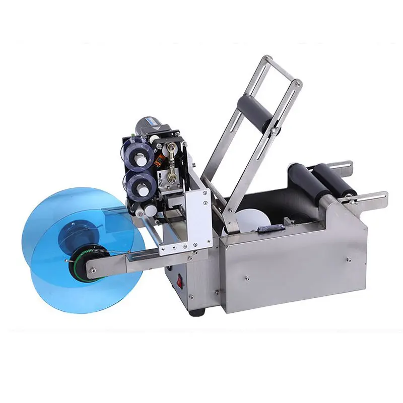 

MT 50C Semi-automatic Round Bottle Labeler, Label Printing Machine with Date Printer for Cans and Beverage Bottles