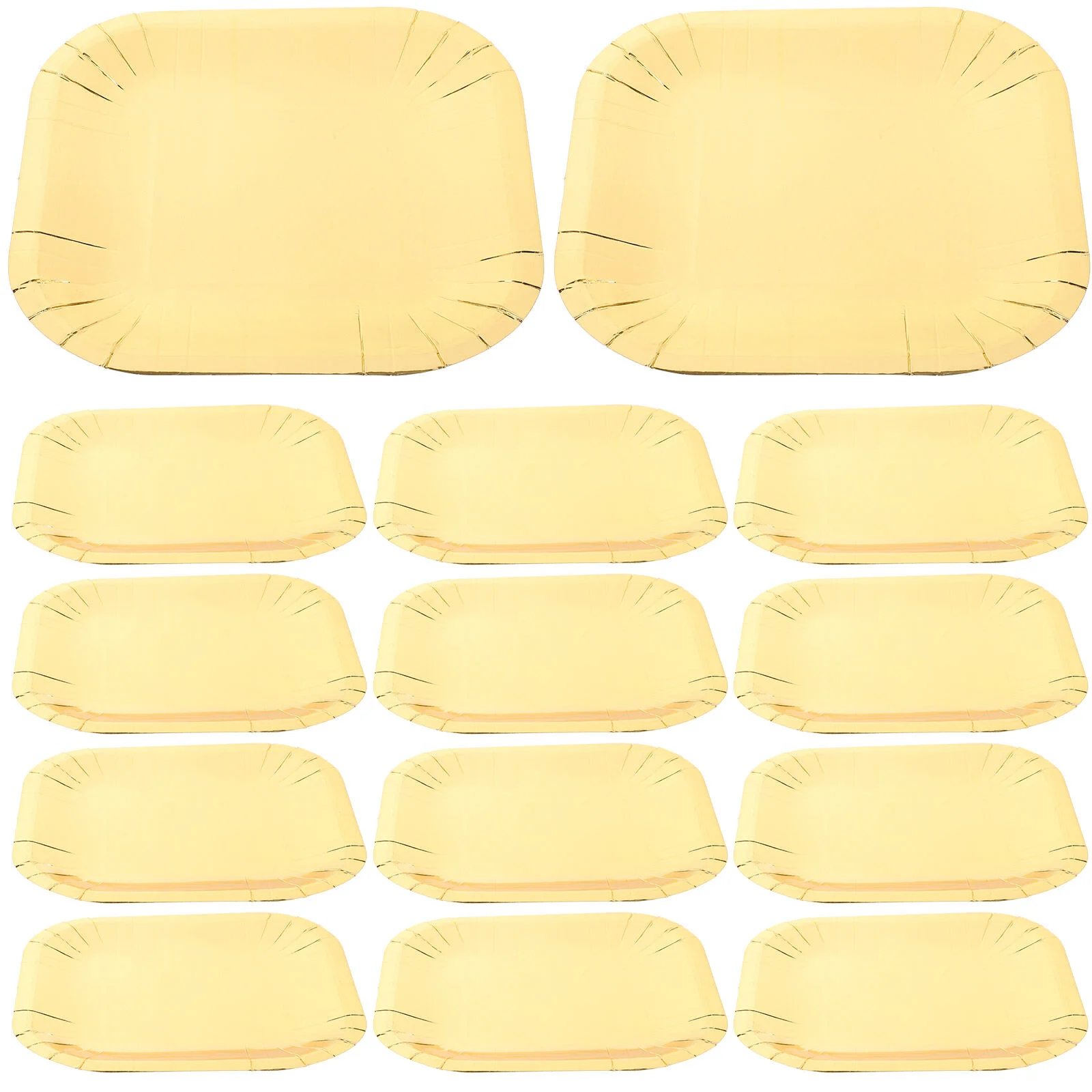 

40 Pcs Disposable Dinner Plates Snack Paper Dessert Convenient Cake Delicate One-off Meal Dish