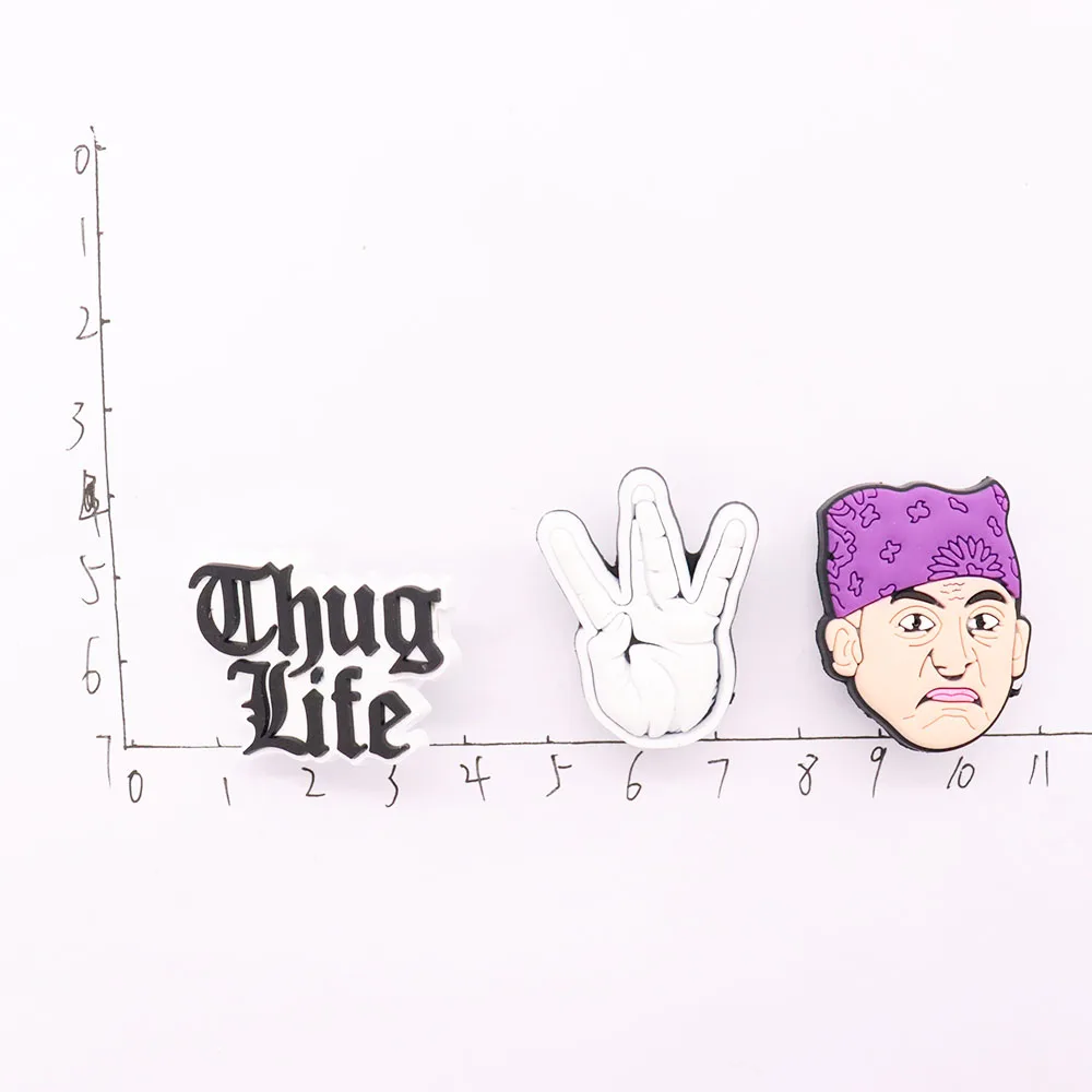 1 шт. американская драма офисный Рабочий мир лучшие подвески для обуви из ПВХ