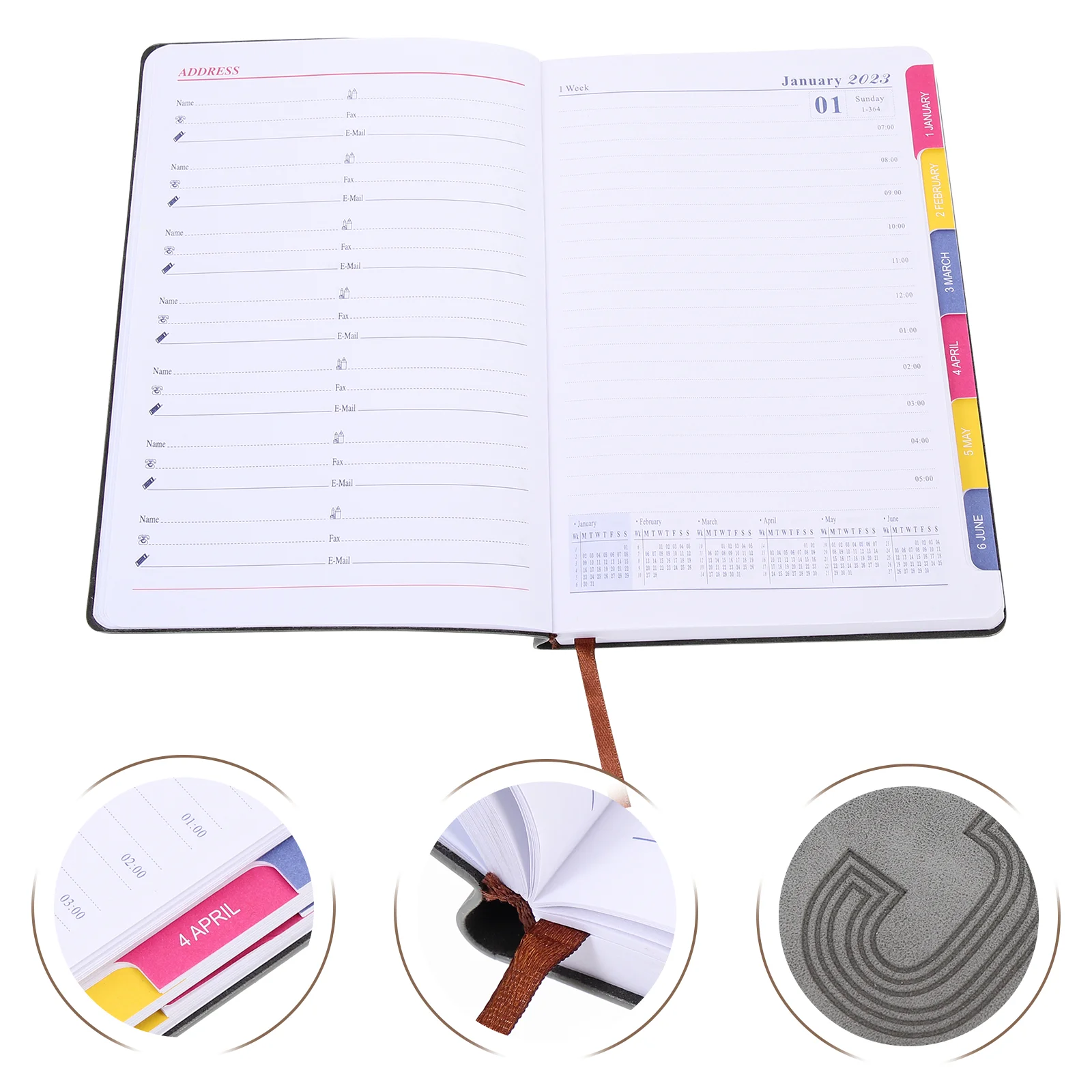 

Portable Diary Books Multi-function Journal Notepad School Office Noteapad