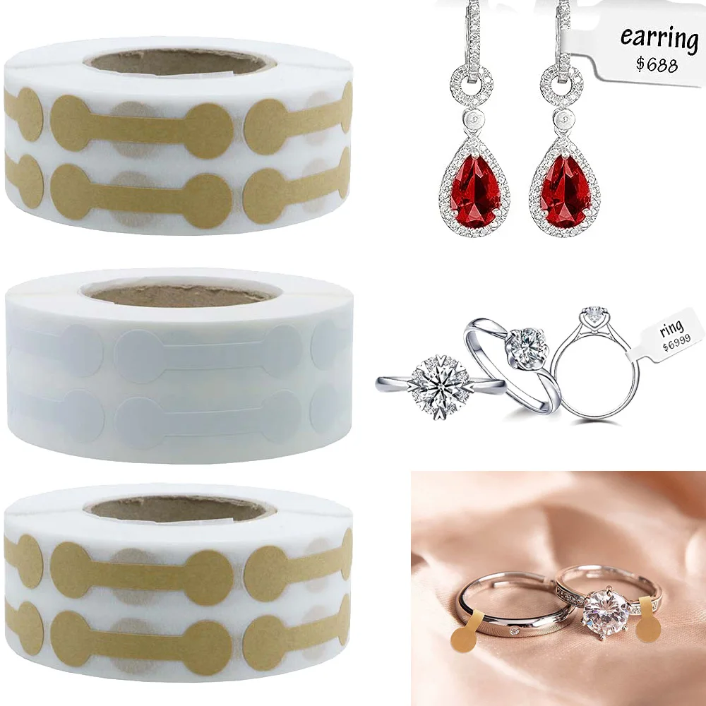 

500 шт., самоклеящиеся наклейки для ювелирных изделий