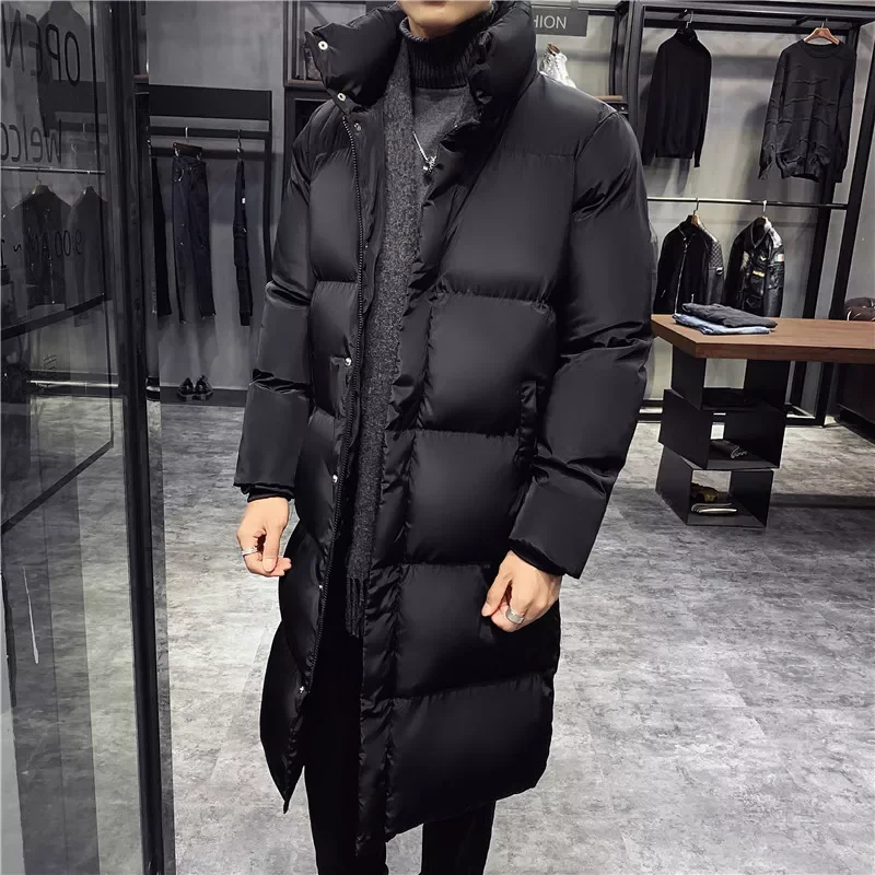 Jackets And Coats For Men Casual Long Down Jackets Thicker Warm Parkas New Male Outwear Winter Coats Slim Fit Jackets 5XL