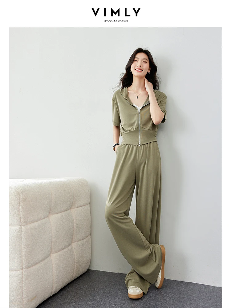 Женский летний спортивный костюм из 2 предметов однотонная Спортивная толстовка