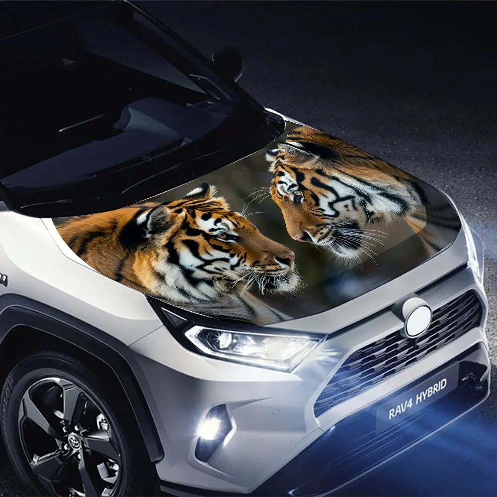 Фото Tiger Car Hood Vinyl - High-Performance & Durable, Custom-Fit for Your Vehicle’s Hood №4