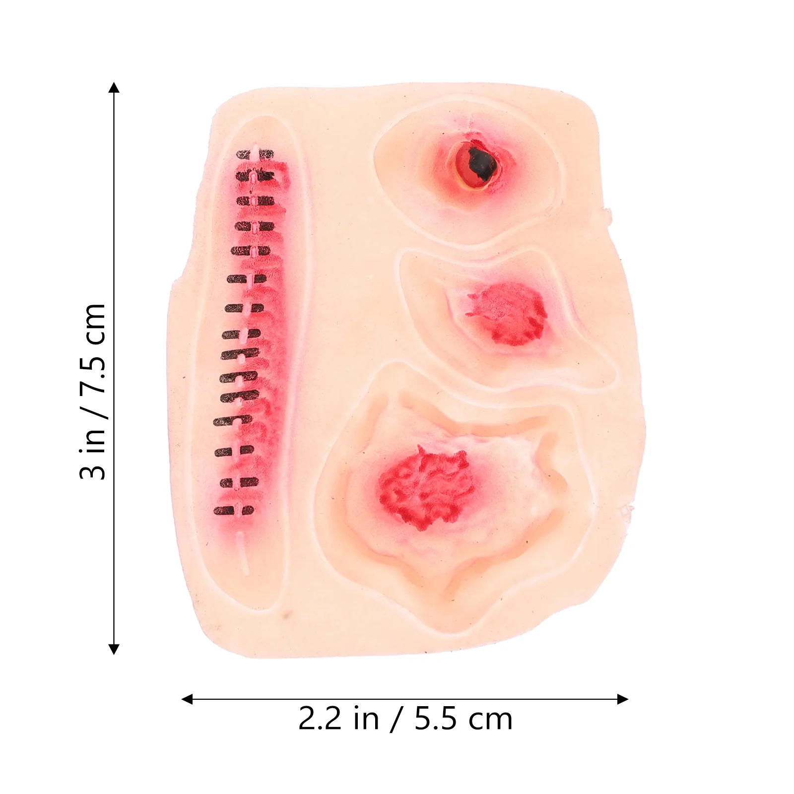 2 шт. 3D латексные наклейки на Хэллоуин с ужасной раной макияж травма крови