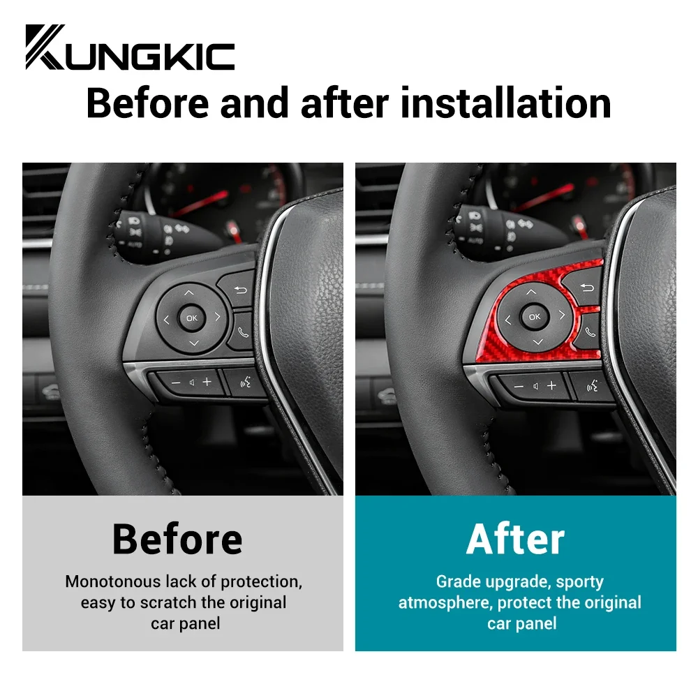 LHD настоящая мягкая наклейка из углеродного волокна для Toyota Camry 2018 2019 2020 2021 2022