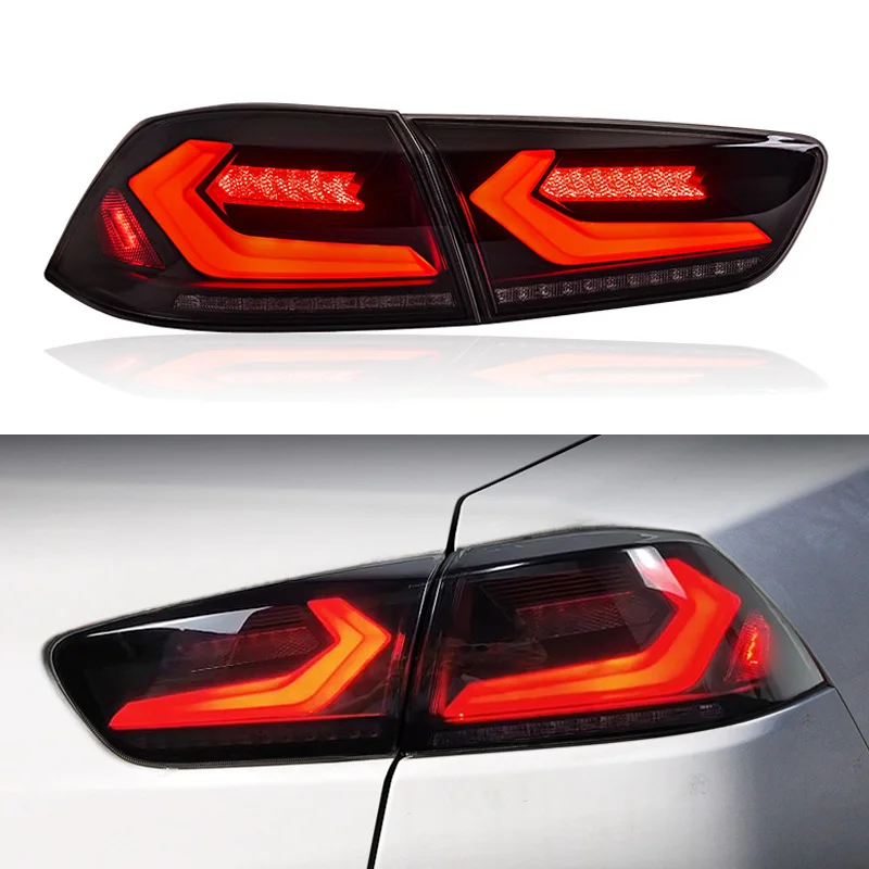 

Автомобильный светодиодный задний фонарь для Mitsubishi Lancer EVOLUTION EVO 2008-2016, задний ходовой фонарь + тормоз + задний + сигнал поворота