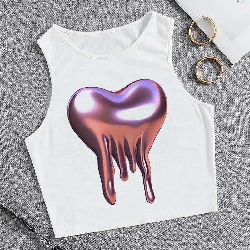 Кроп-Топ женский винтажный в стиле Харадзюку 2000