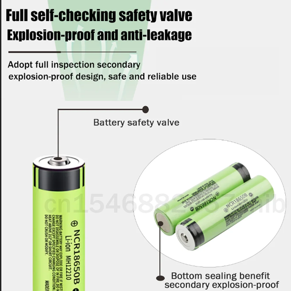 Оригинальная литиевая аккумуляторная батарея Panasonic NCR18650B 3 7 в 3400 мАч 18650 с защитой