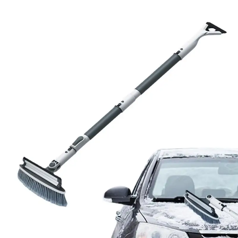 Car Ice Scraper Windshield Ice Breaker Quick Clean Glass Brush Snow Remover TPU Tool Auto Window Winter Snow Brush Shovel