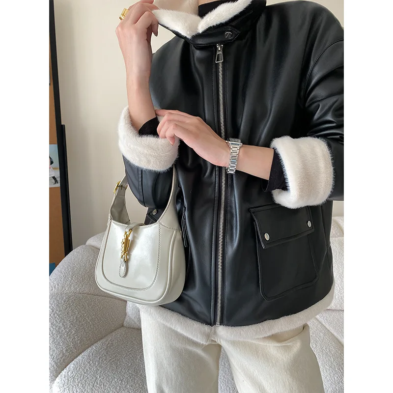 French Leather Coat