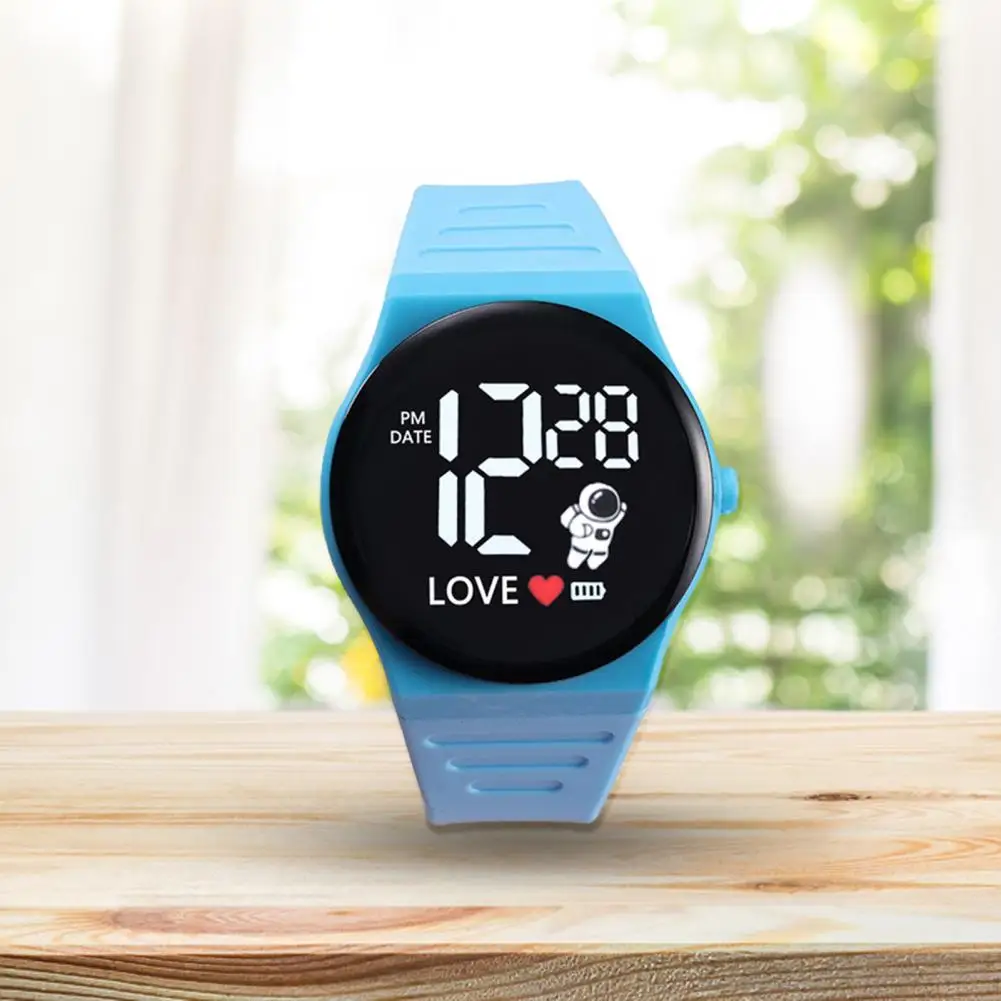 Силиконовые наручные часы эргономичный дизайн регулируемые светодиодные