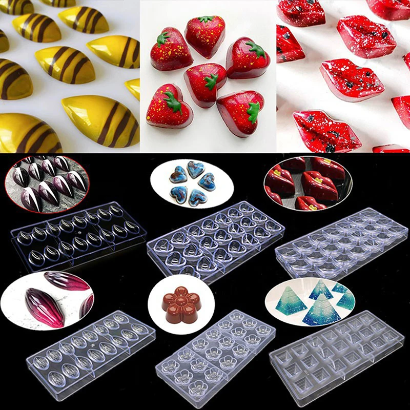 

3D форма для шоколада, форма в виде сердца для шоколада, День Святого Валентина, инструменты для выпечки, кондитерские изделия