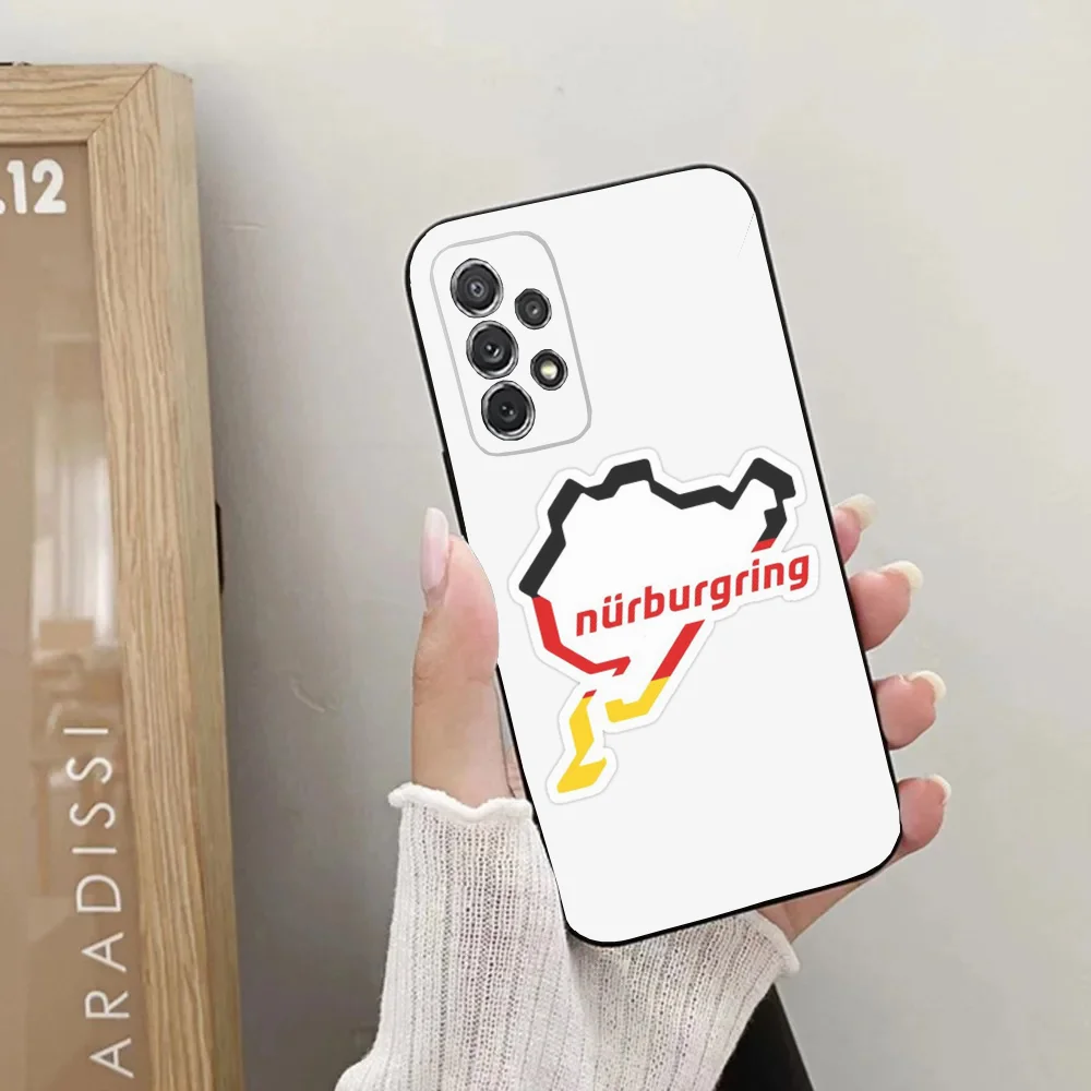 Luxury Nurburgring Sport Racing track Phone Case For Samsung Galaxy A20 A21s A22 A31 A32 A52 A53 A72 73 A80 A91Soft Black Cover