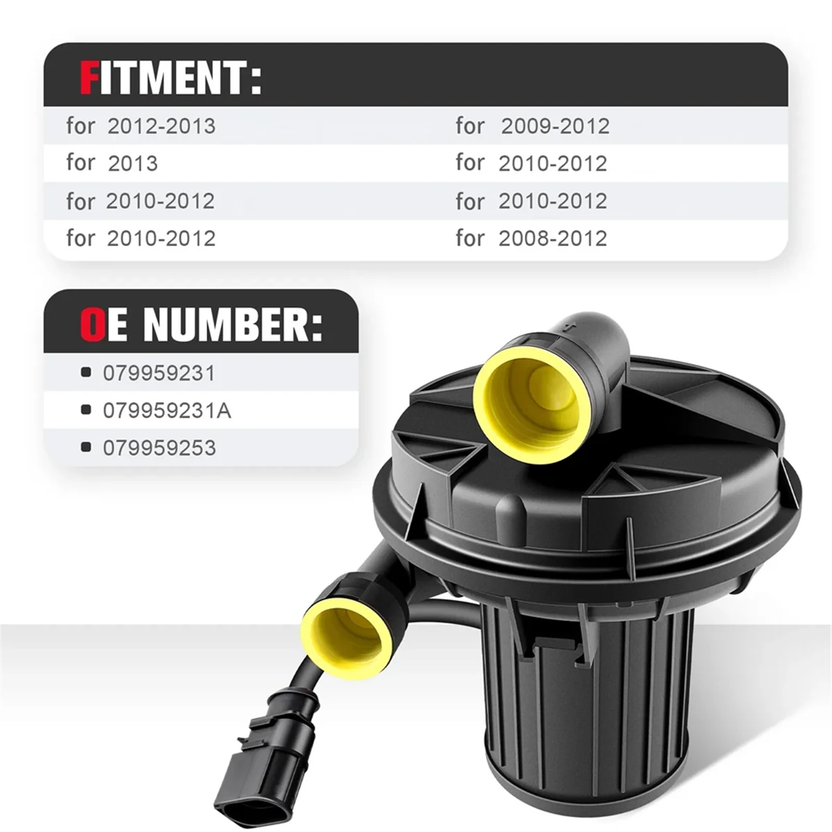 Вторичный насос для впрыска воздуха 079959231 A 079959253 A5 A6 Q5 S4 S5