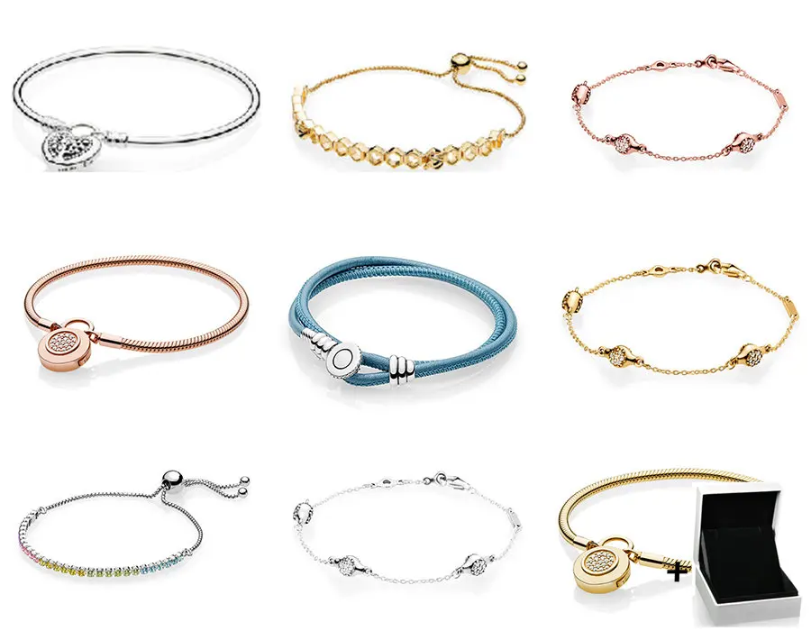 

2023 new 100% 925 sterling silver Moments smooth bracelet with signature padlock, suitable for women's jewelry gifts