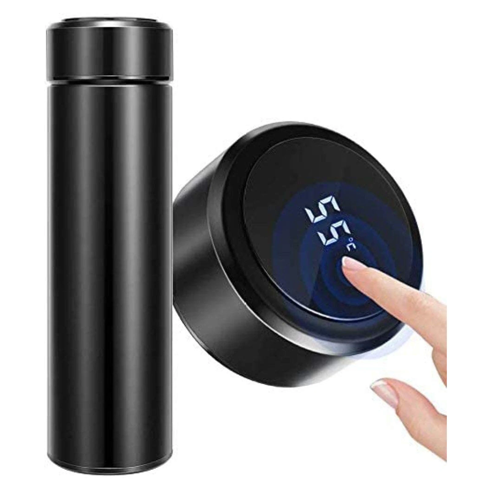

500ml Water Bottle Vacuum Insulated Mug 304 Stainless Steel Led Touches Screen Convenient Water Coffee Drinks Bottle