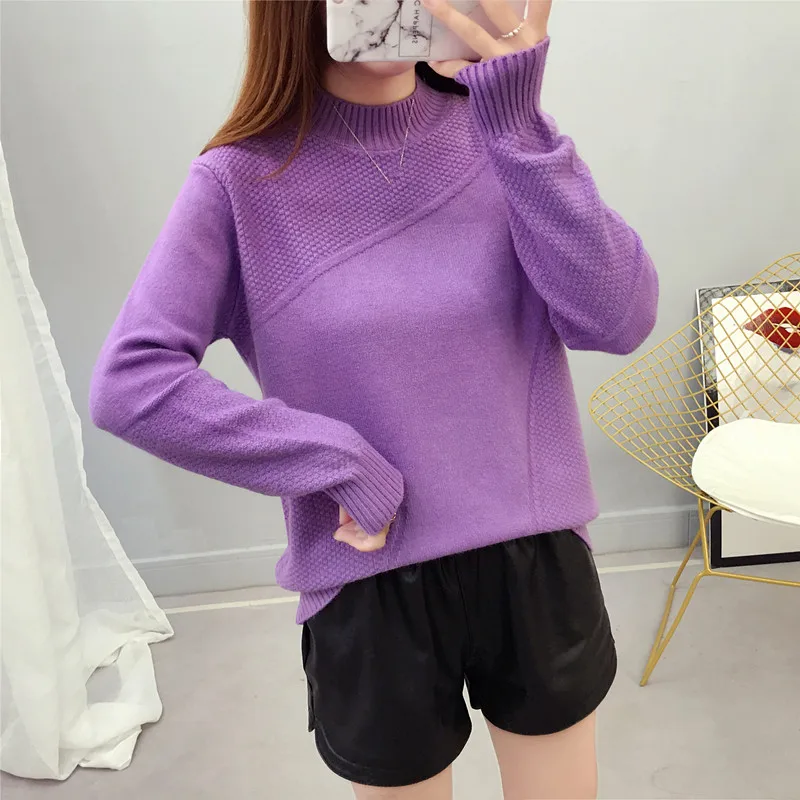 

Winter new women's long-sleeved loose sweater women's pullover GRAY22