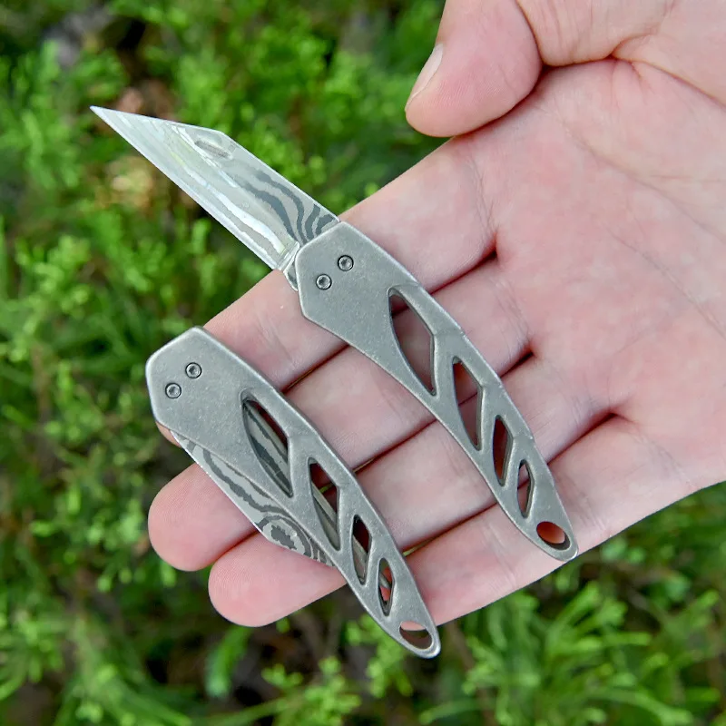 Латунный нож для киля в стиле ретро острый складной из титанового сплава брелок