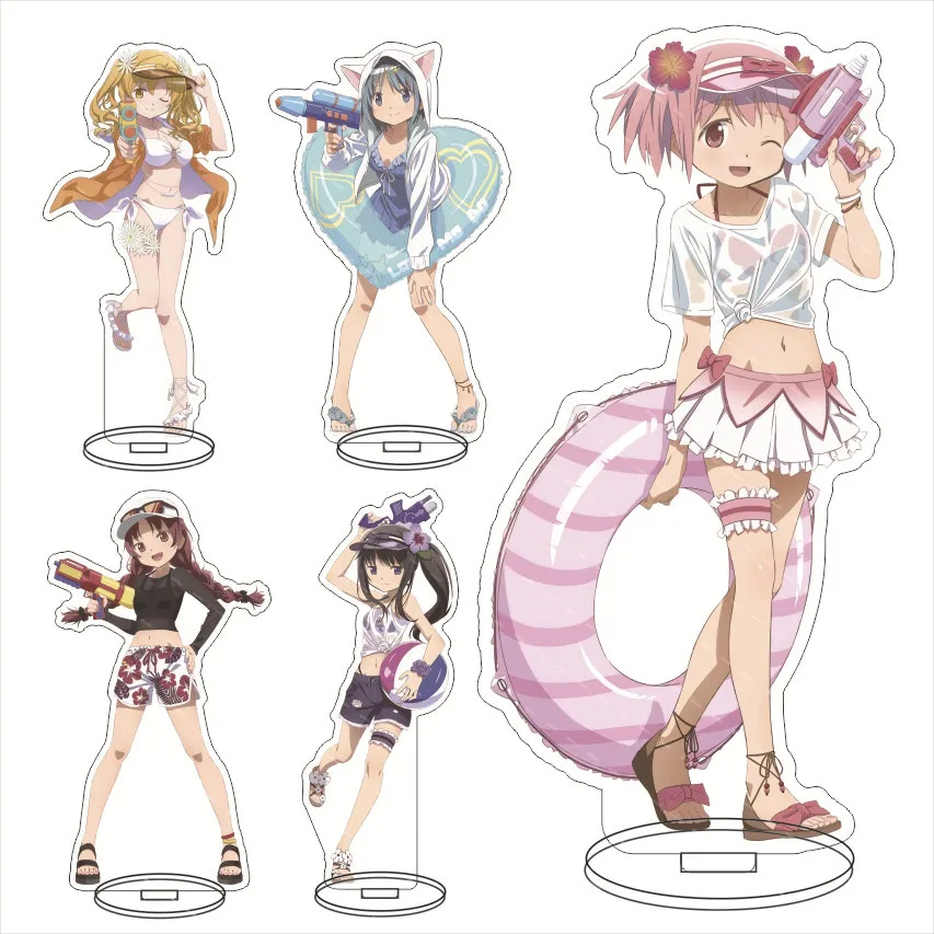 

Аниме брелок для ключей Puella Magi Madoka Magica женский брелок для ключей для мужчин Милая подставка модель пластина коллекция орнамент для девушек акриловая игрушка