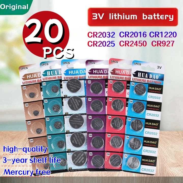Литиевая батарея CR2032 3 В CR2025 CR2016 CR1220 CR2450 CR927
