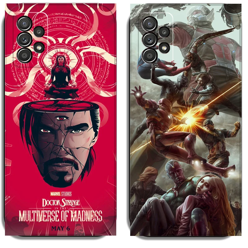 

Marvel Avengers Phone Cases For Samsung Galaxy S22 Ultra S20 FE S20 Lite S20 Ultra S21 S21 FE S21 Plus Ultra Soft TPU Carcasa