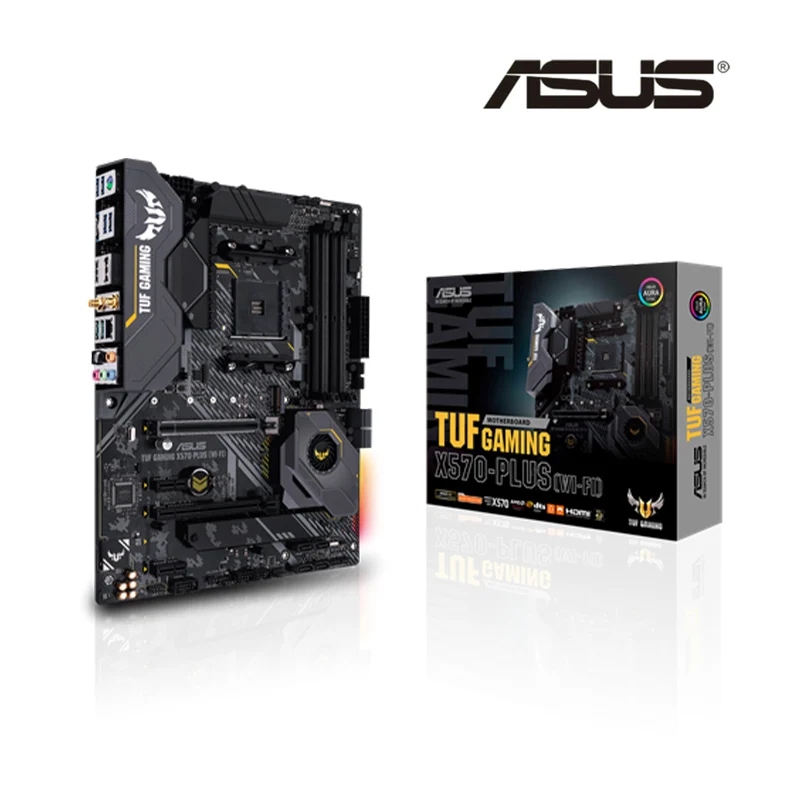 ASUS TUF GAMING X570-PLUS (Wi-Fi) Новый ATX AMD X570 DDR4 5100(OC) MHz 128G M.2 SATA USB 3 2 настольный разъем AM4 CPU |
