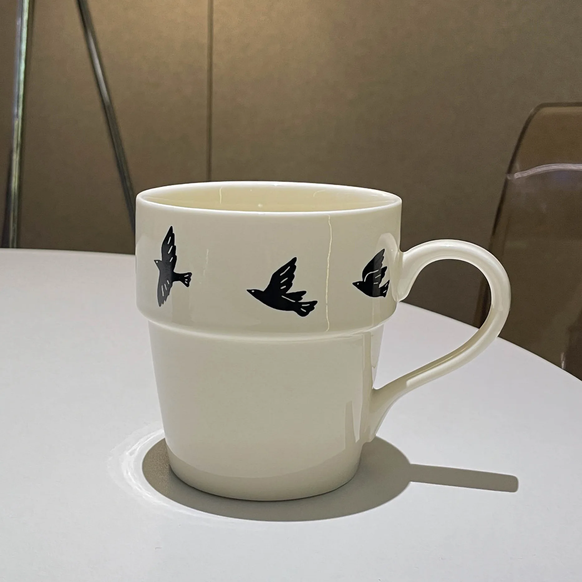 

Nordic Retro Bird Ceramic Cup, Medium Ancient High Beauty Mug, Creative Home Office Coffee Cup, Water Cup