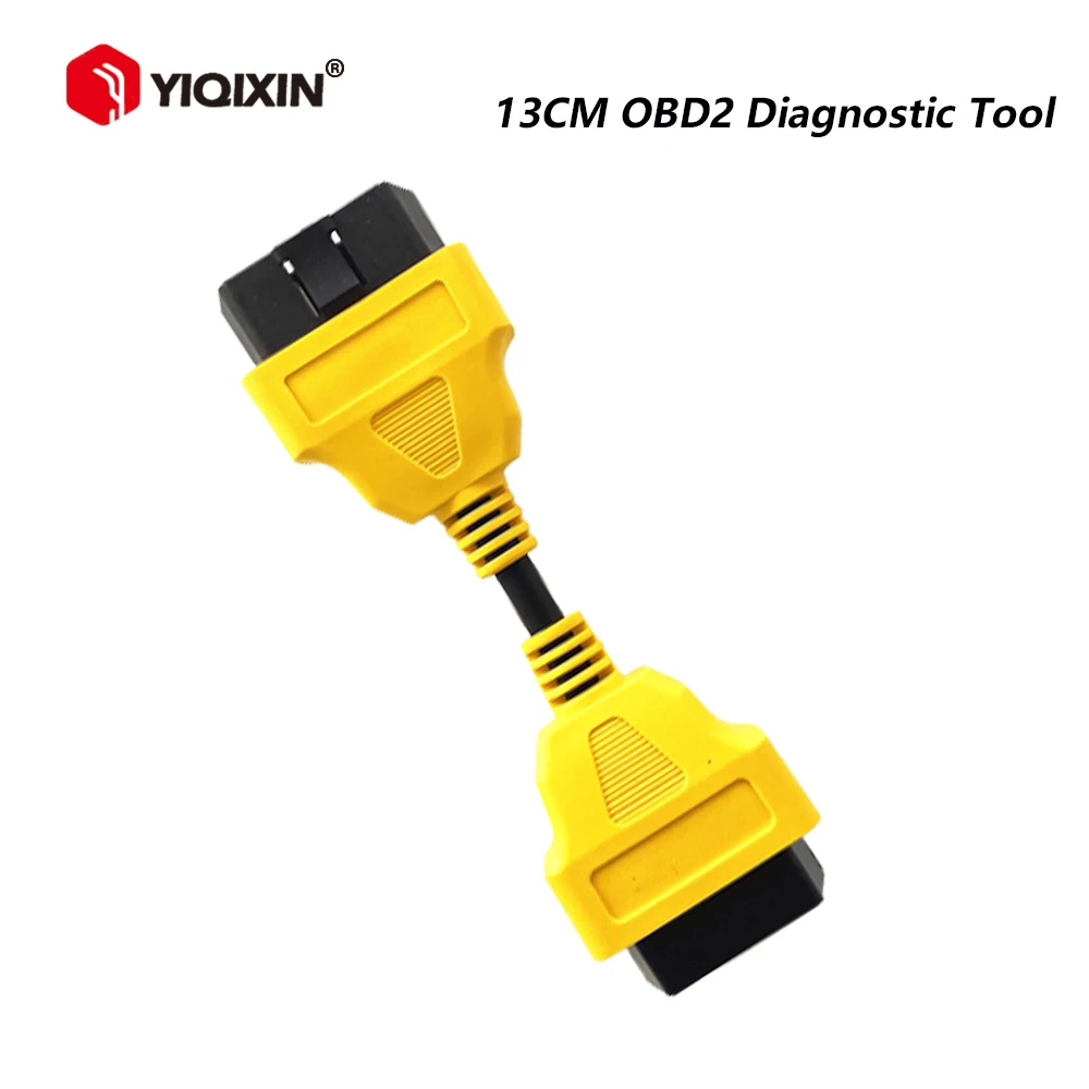 

13CM OBDII Extension Cable 16-Pin Plug Male-to-Female X431 X431PRO3 Wire Extension Cable Car Decoder Diagnostic Instrument