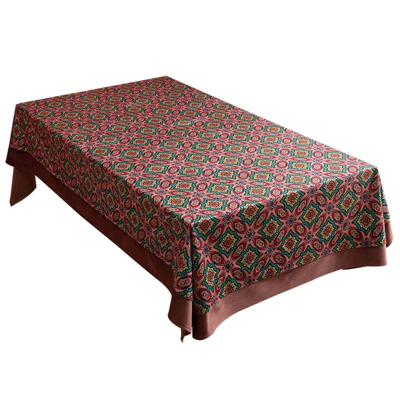 

Light Luxury Nordic Style Patch Work Water Proof Table Cloth Desk Cover Home Use Outdoor Picnic Table Cloth Modern Table Cloth