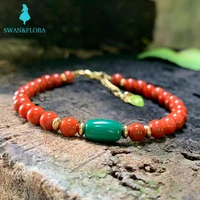 natural malachite bracelet stone jewelry wholesale citrine exclusive design handmade natural rred agate