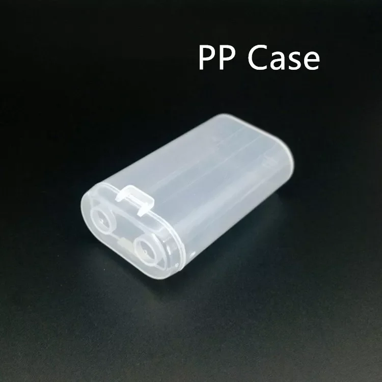 

2X18650 Plastic Battery Box Two Sections 18650 Transparent Storage Box PP Strong Hard Holder Case