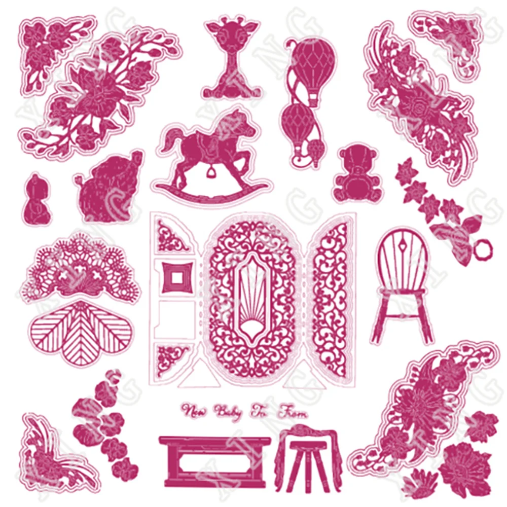 

New Light Collection Daffodil Gypsophila Plush Pals Orchid Flourish Cutting Dies Diy Craft Paper Cards Decoration Embossing Mold