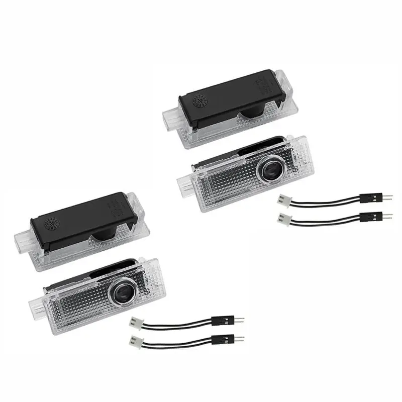 

4Pcs LED car New logo door welcome light projector light Decorative lights for Mini Cooper OneS JCW R55 R56 R58 R59 R60 F56 F60