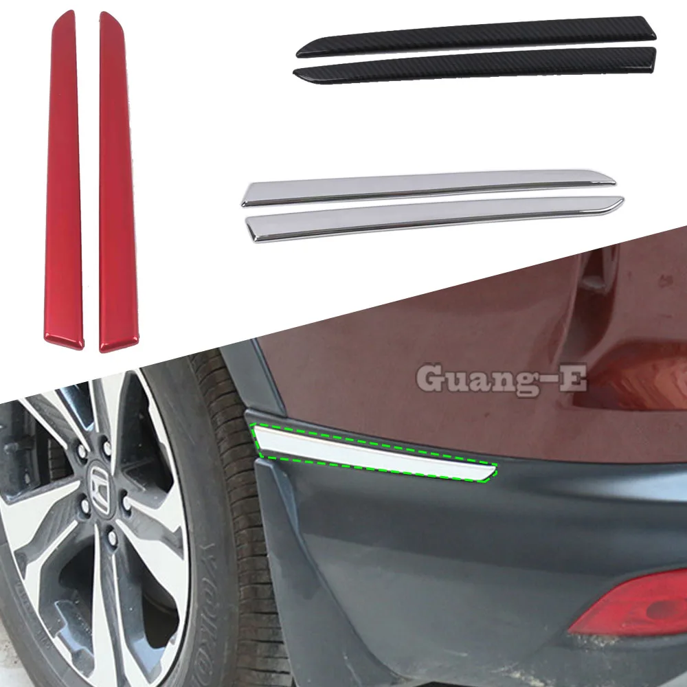 

For Honda CRV CR-V 2017 2018 2019 2020 2021 Car Rear Back Side Bumper Corner Protection Trim Frame Styling Stick Hood Parts