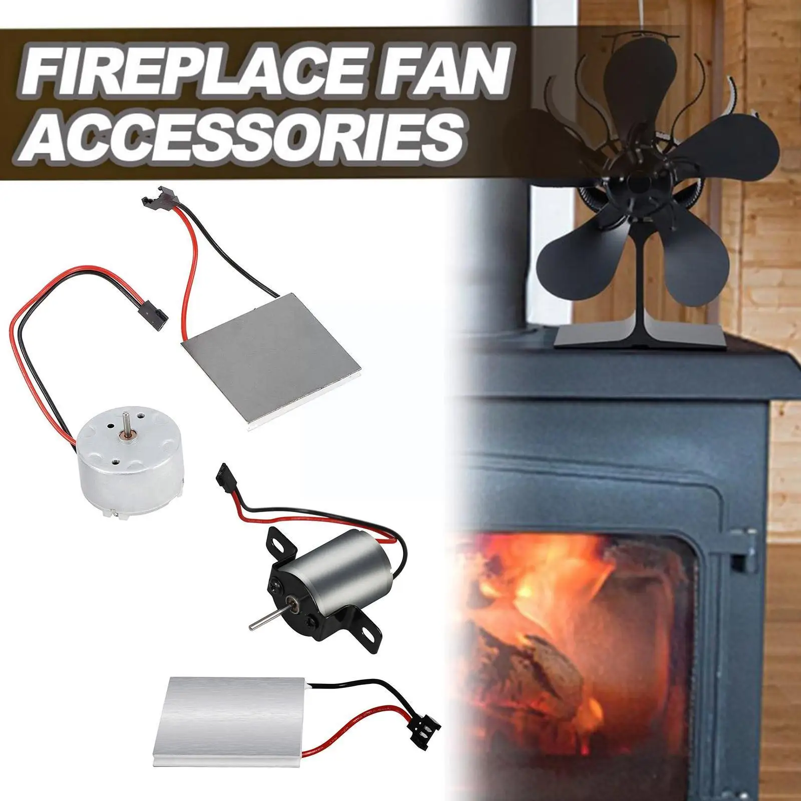 

Fireplace Fan Generator Sheet Piece Electric Machinery Power Generator Accessories Fireplace Motor Fan S7p2