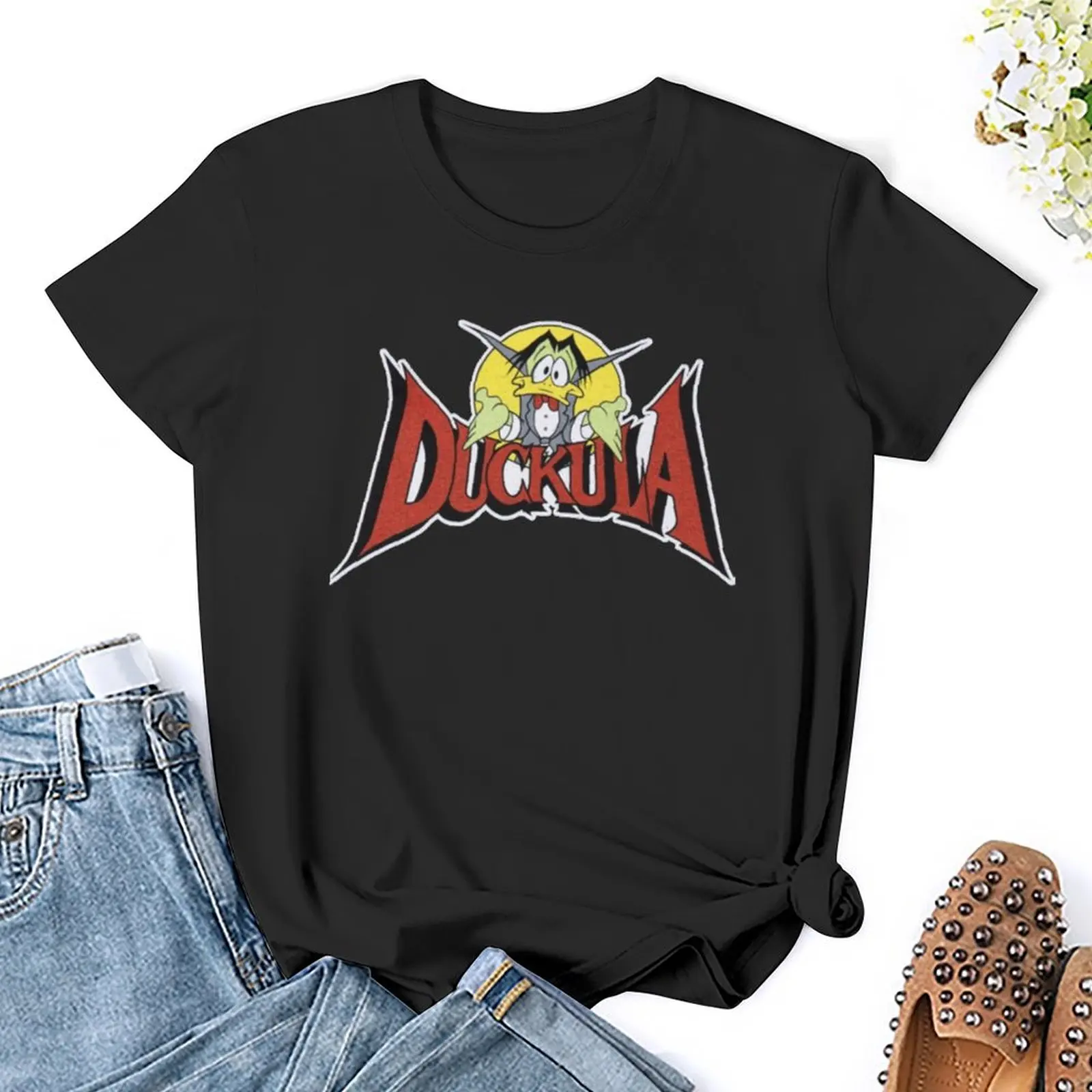 Классическая футболка с логотипом Count Duckula винтажная корейская модная женская