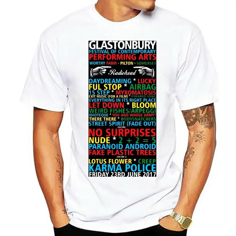 

GLASTONBURY Festival Poster ver. 3 2022 Radiohead T-Shirt (Black) S-5XL