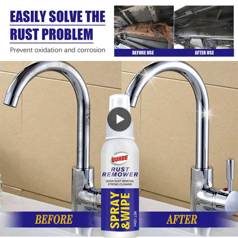 

Rust Prevention Rust Removing Spray Multifunctional Durable Derusting Spray Practical Portable Car Supplies 120ml Rust Remover