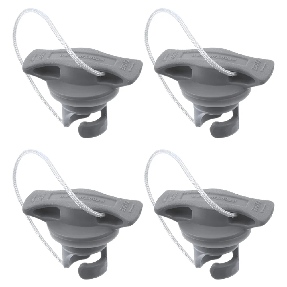 

4 Pcs Kayak Air Valve Cover Inflatable Plug Portable Valves Plugs Accessory Pvc Replaceable Boat Supply Caps