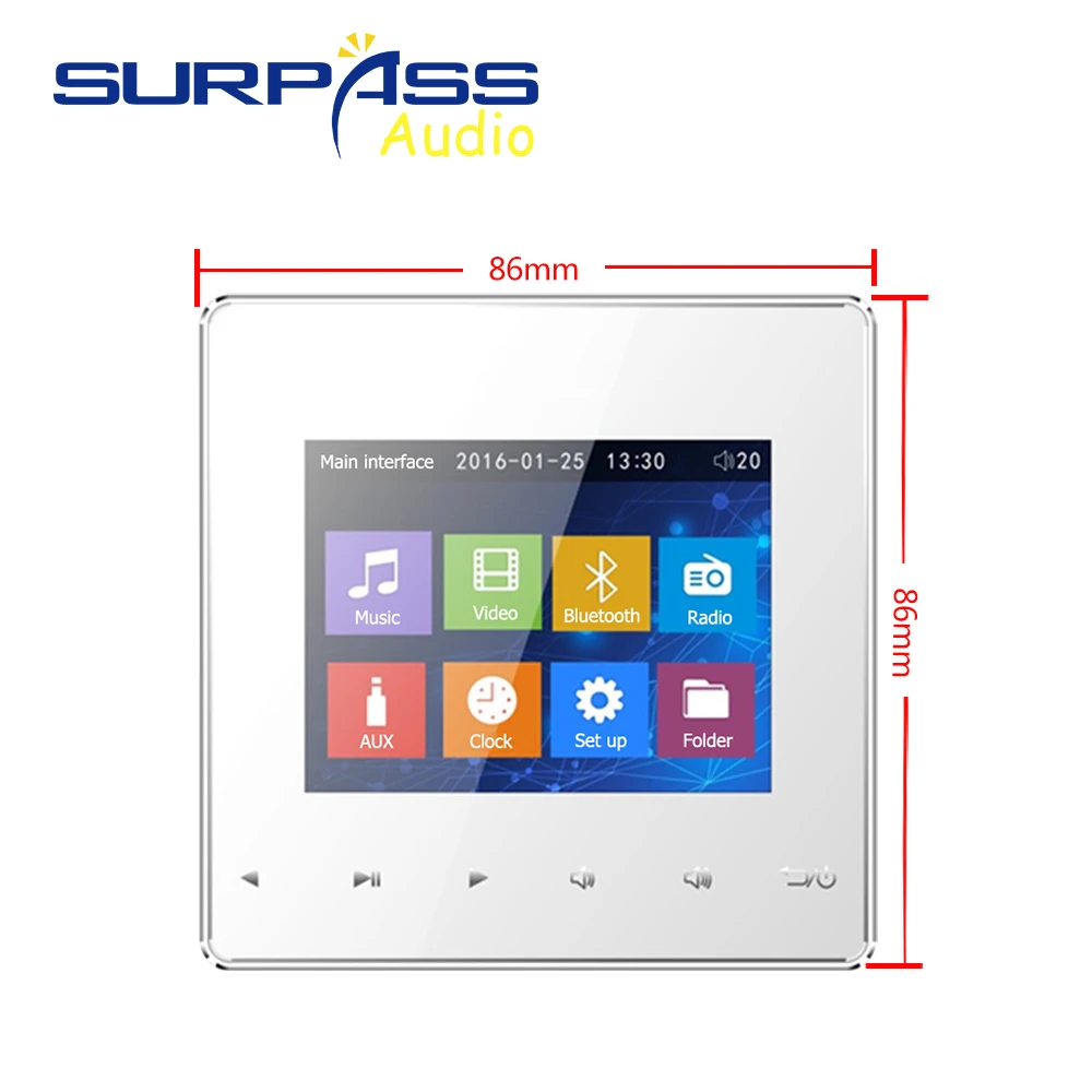 Цифровой усилитель сенсорная клавиша для умного дома аудио mp4 театр кинотеатр