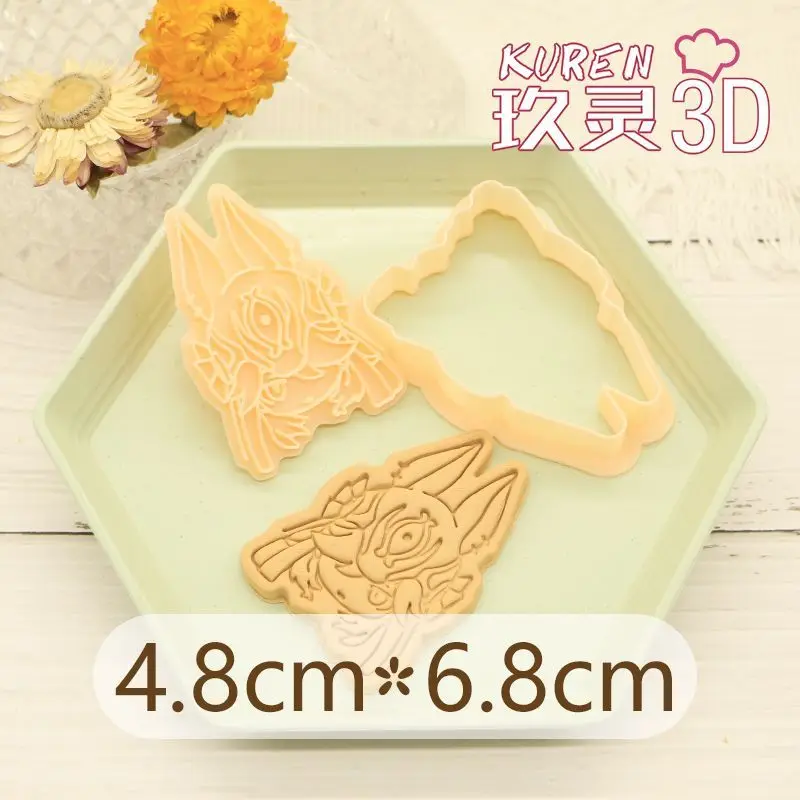 

Genshin Impact Tighnari Cyno Cake Tool Animal Cookie Cutter Christmas Cutters Biscuit Stamp Fondant Mould Baking Sugarcraft Mold